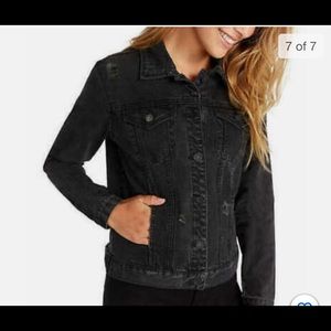 NEW! Buffalo David Bitton Women's Ladies Rigid Denim Jean Jacket Black SIZES